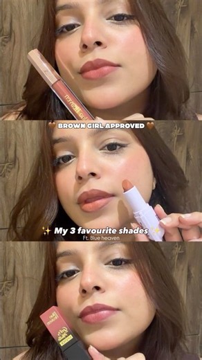 Blue Heaven Lipstick Swatches 💖#lipstickswatch #youtubeshorts #gkswatches