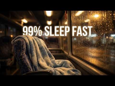 Night Bus Ambience & Cozy Rain Sleep Sounds for Deep Sleep (Insomnia Relief ASMR)