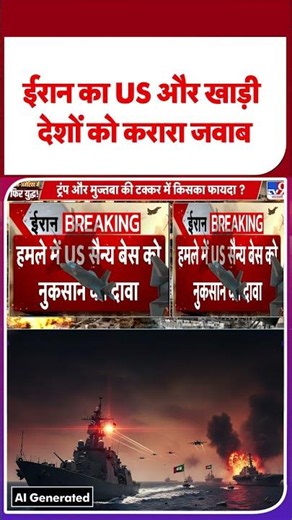 Iran-America War Update: ईरान का US और खाड़ी देशों को करारा जवाब- Tv9 | #shorts | #ytshorts
