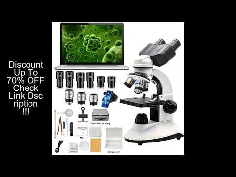 Optical Instrument Microscope 40X-2000X Magnification USB Camera for Laboratory School Home Educatio