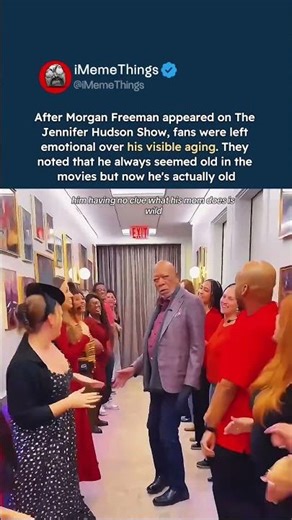 morgan freeman sparks emotional reactions after visible signs of aging #morganfreeman