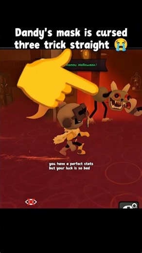 Dandy's mask is overpowered with no luck 😂 #dandysworld #roblox #update