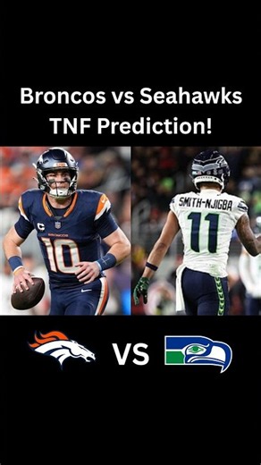Seahawks vs Broncos Pick & Score Prediction for Thursday Night Football! #shorts