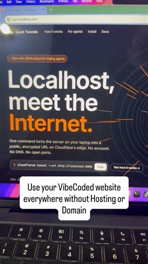Expose Localhost Online FREE with Cloudflare Tunnel