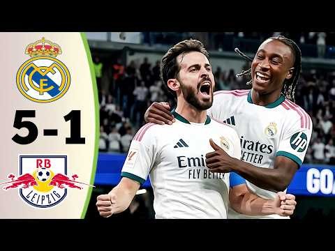 Real Madrid vs RB Leipzig 5-1 || All Goals & Highlights 2026