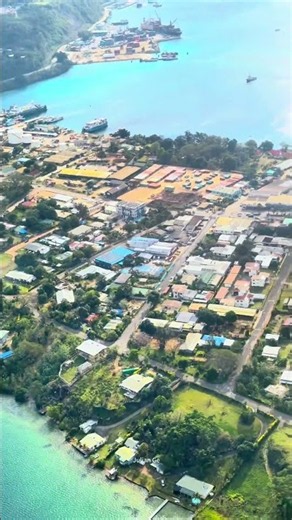Aerial view over Port Vila #birdeyeview #southpacific # #vanuatu #portvila #windowseat