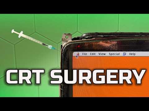 Performing Surgery on a CRT Tube to Fix Cataracts + Reviving a Broken Mac