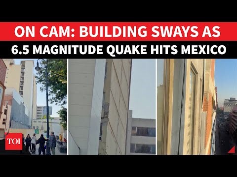 Mexico Quake: Buildings SHAKE, People FLEE, Seismic Shock Interrupts President's Presser | Watch