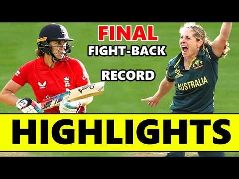 England W vs Australia W ICC World Cup Final Match Highlights 2026 | ENG VS AUS