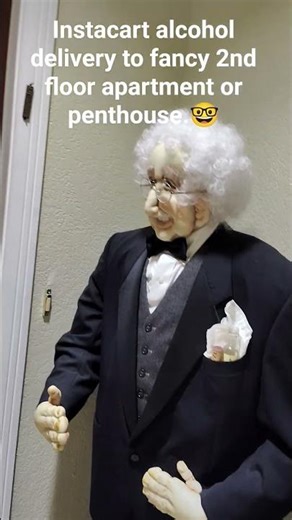 Instacart alcohol delivery to fancy second floor apartment or penthouse🤓