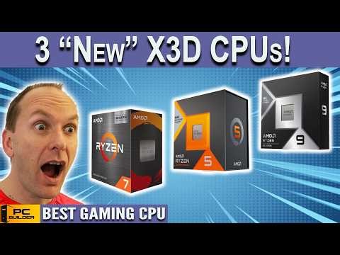 3 New X3D CPUs Just Dropped! 🛑 RAM Prices Fall! 🛑 Best CPU April 2026