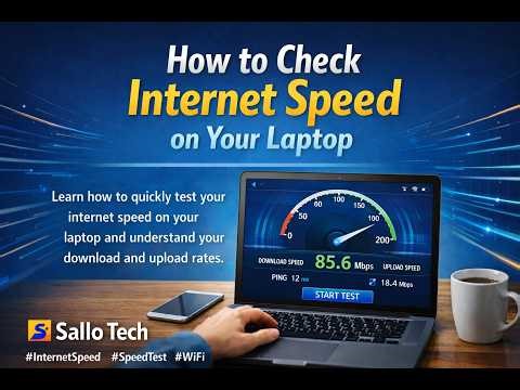 How to Check Internet Speed on Laptop Windows & Mac Easy Method ⚡