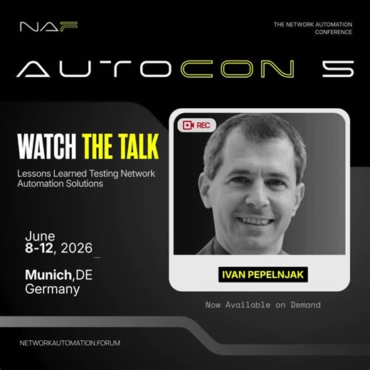 #autocon5 #networkautomation #naf #ac5speaker #vow | Network Automation Forum