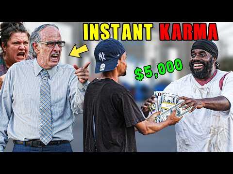 Homeless EXPOSING RACISTS, Then Gives $5,000 to the PURE Hearted! (MUST WATCH)