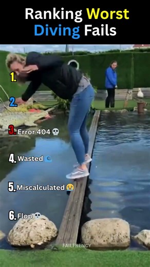 Ranking Worst Diving Fails💀#shorts
