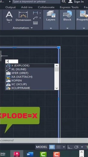 Explode Command in AutoCAD | Fast Drafting Tips 🚀