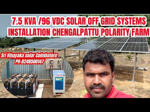 7.5 kVA Solar Off-Grid System | No EB Connection |100% Solar Power Setup| Polarity Farm#youtubevideo