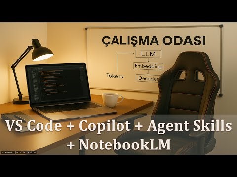 Üyelere Özel Çalışma Odası: VS Code + Copilot + Agent Skills+ NotebookLM