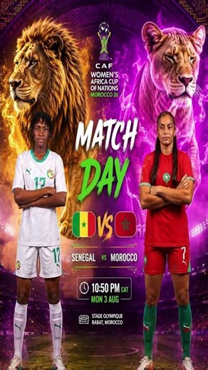 🇸🇳 Senegal vs Morocco 🇲🇦 | Quarter-Final Showdown 🔥 CAF Women’s Africa Cup of Nations 2026