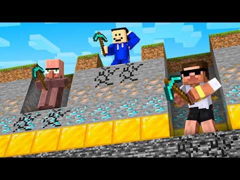 Digging 1 Millions Blocks to Escape in Minecraft..