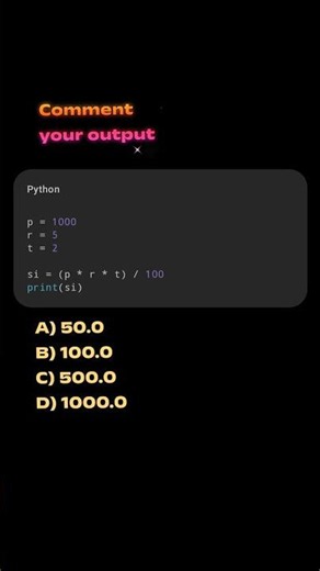 Interest in python Daily python quiz. Trick and tips. #shorts #pythontricks