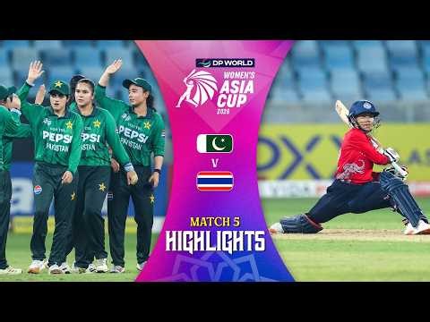 Match Highlights | Match 5 | Pakistan (W) v Thailand (W) | DP World Women's Asia Cup 2026