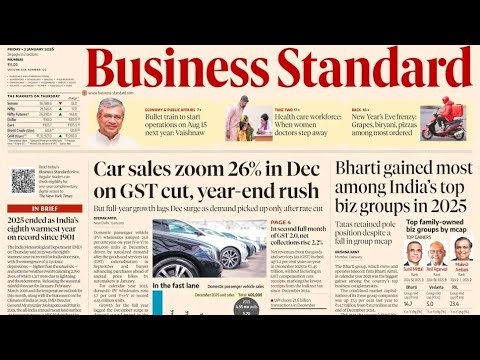 2 January 2026 | Business Standard Newspaper Analysis | Daily Business & Financial News Analysis