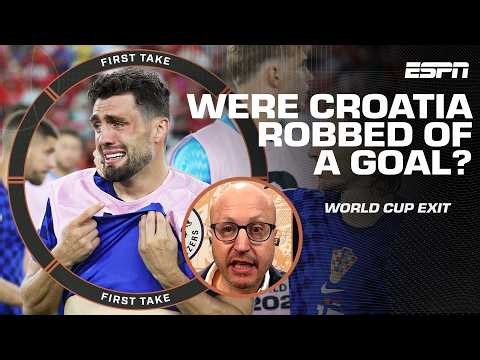 World Cup Controversy ⚽ Roger Bennett reacts to VAR call on Croatia against Portugal | First Take