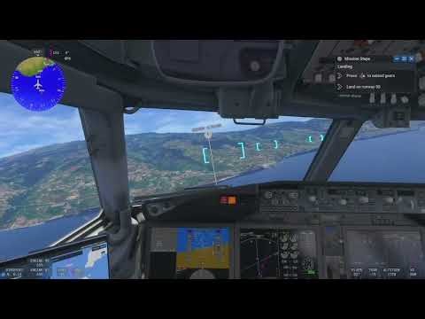 Madeira approach and landing | Boeing 737 Max 8 | MSFS24 Career Passenger Transport mission