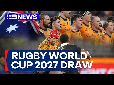 Rugby World Cup 2027 full tournament draw revealed | 9 News Australia