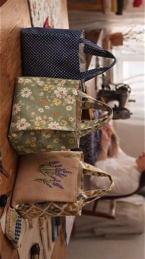 Easy Spring Handbag Sewing Tutorial | Quick DIY Fabric Bag You Can Sew at Home #diybag #springcrafts #sewingtutorial #foryou #fyp