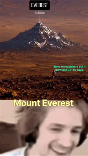 Mount Everest vs. Olympus Mons: Scale Revealed! 🏔️ #shorts #ytshorts #space #explore #facts #science
