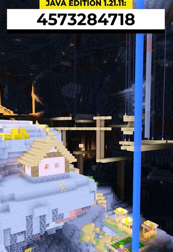 Minecraft cave village & mineshaft seed | Epic world exploration