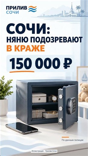 В Сочи няню подозревают в краже 150 тысяч рублей из сейфа