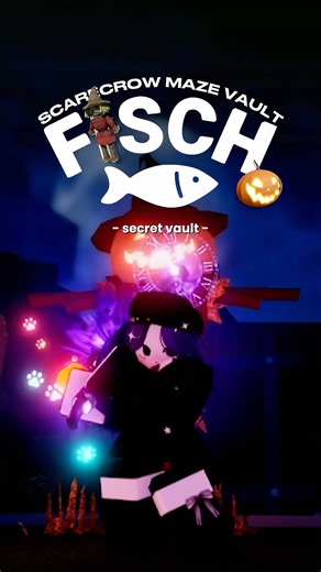 SECRET VAULT & SCARECROWS in FISCH…⁉️🥀🎃 #fisch #roblox