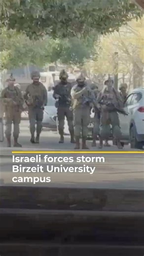 Israeli forces raid Birzeit University in the occupied West Bank | AJ #shorts