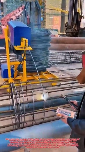 Automatic Rebar Tying and Welding Machine for Faster Construction Work.