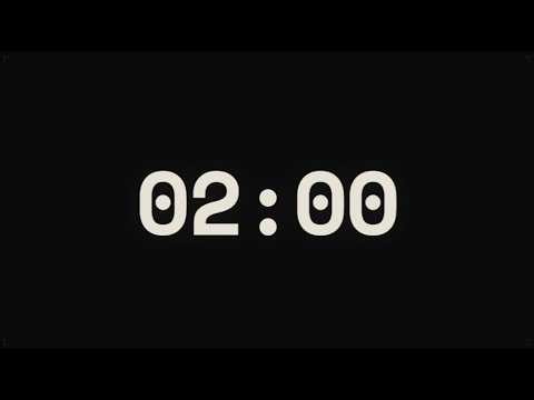 2 Minute Timer – Countdown Timer (GENTLE ALARM / NO MUSIC / MINIMAL)