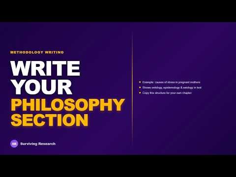 How to Write Your Research Philosophy Section (Real Example)