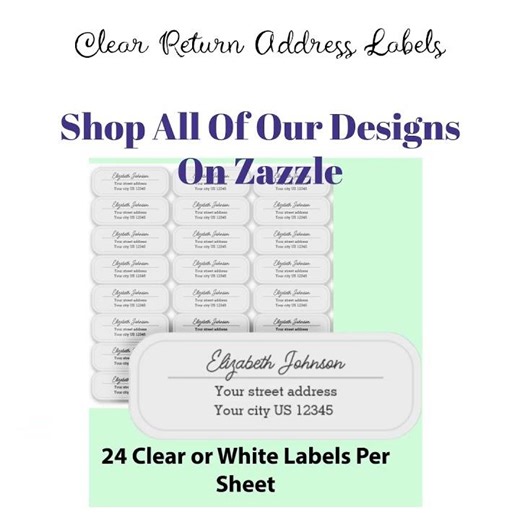 Clear return address labels #zazzlemade
