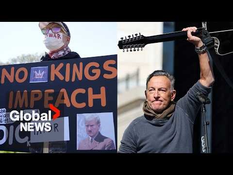 “No Kings” protests: Bruce Springsteen and Robert De Niro join demonstrations