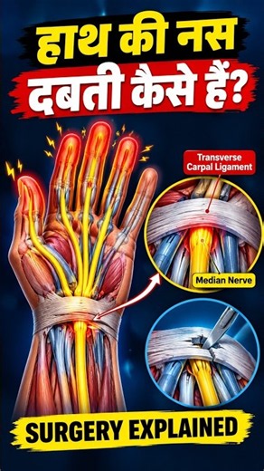 Carpal Tunnel Release Surgery Explained (3D Animation) — Open vs Endoscopic #shortvideo