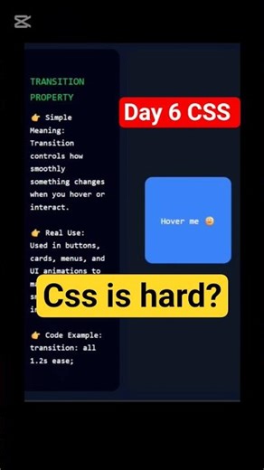 Real Use of CSS transition Property 🔥 Learn CSS + Example Code