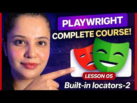 Playwright Automation with Typescript - Built-in Locators (Lesson 5)