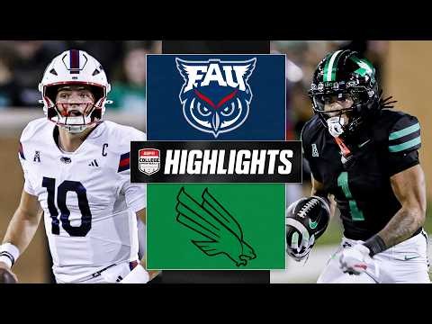 OFFENSIVE EXPLOSION 🤯 Florida Atlantic vs North Texas | Full Game Highlights | ESPN College Football