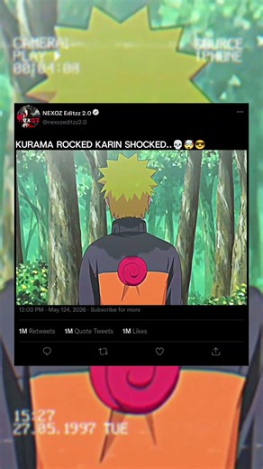 KURAMA ROCKED KARIN SHOCKED..💀🤯😎||#naruto#kurama