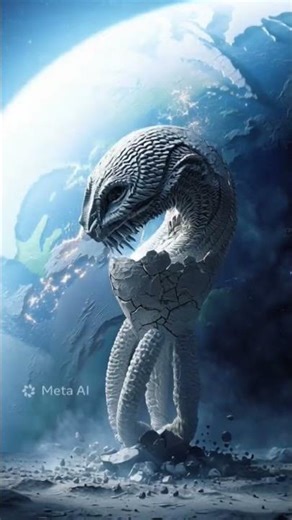 The Moon Hatches | Colossal Alien Breaks Free From Luna | Cosmic Horror 4K