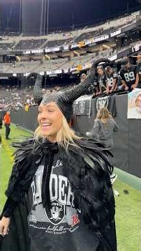 The candlesticks worked 🤪👍🏼🕯️ #DIY #craft Maleficent Halloween costume for ‪@raiders‬ ‪@NFL‬ game