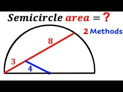 Can you find area of the Semicircle? | (Justify) | #math #maths | #geometry