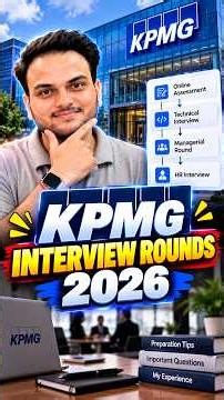 KPMG Selection Process 2026 | All Rounds Explained #kpmg #placement #oncampus